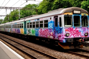 Четверых россиян будут судить за граффити на поездах в Новосибирской области