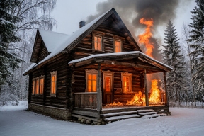 Двое тюменцев погибли в результате пожара в нежилом доме