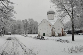 Циклон принес в Новгородскую область снегопады и аномально низкое давление