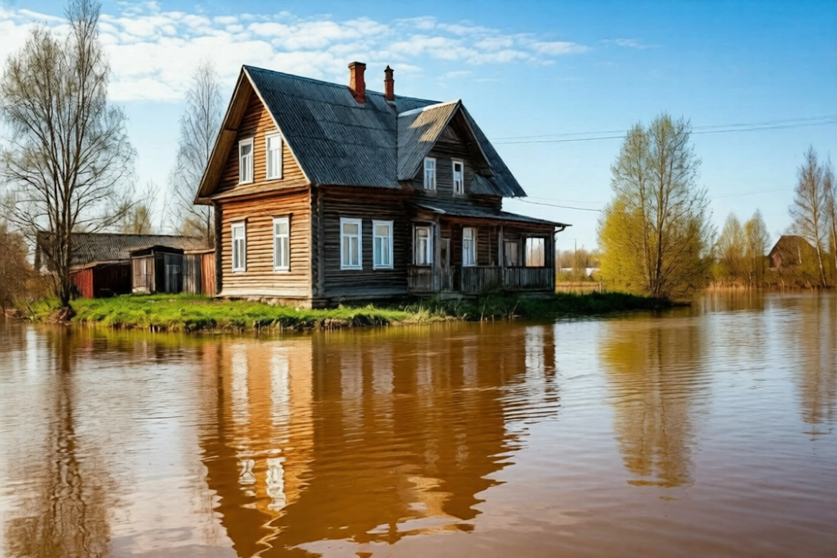 В нескольких районах Тюменской области зарегистрированы подтопления в связи с паводком
