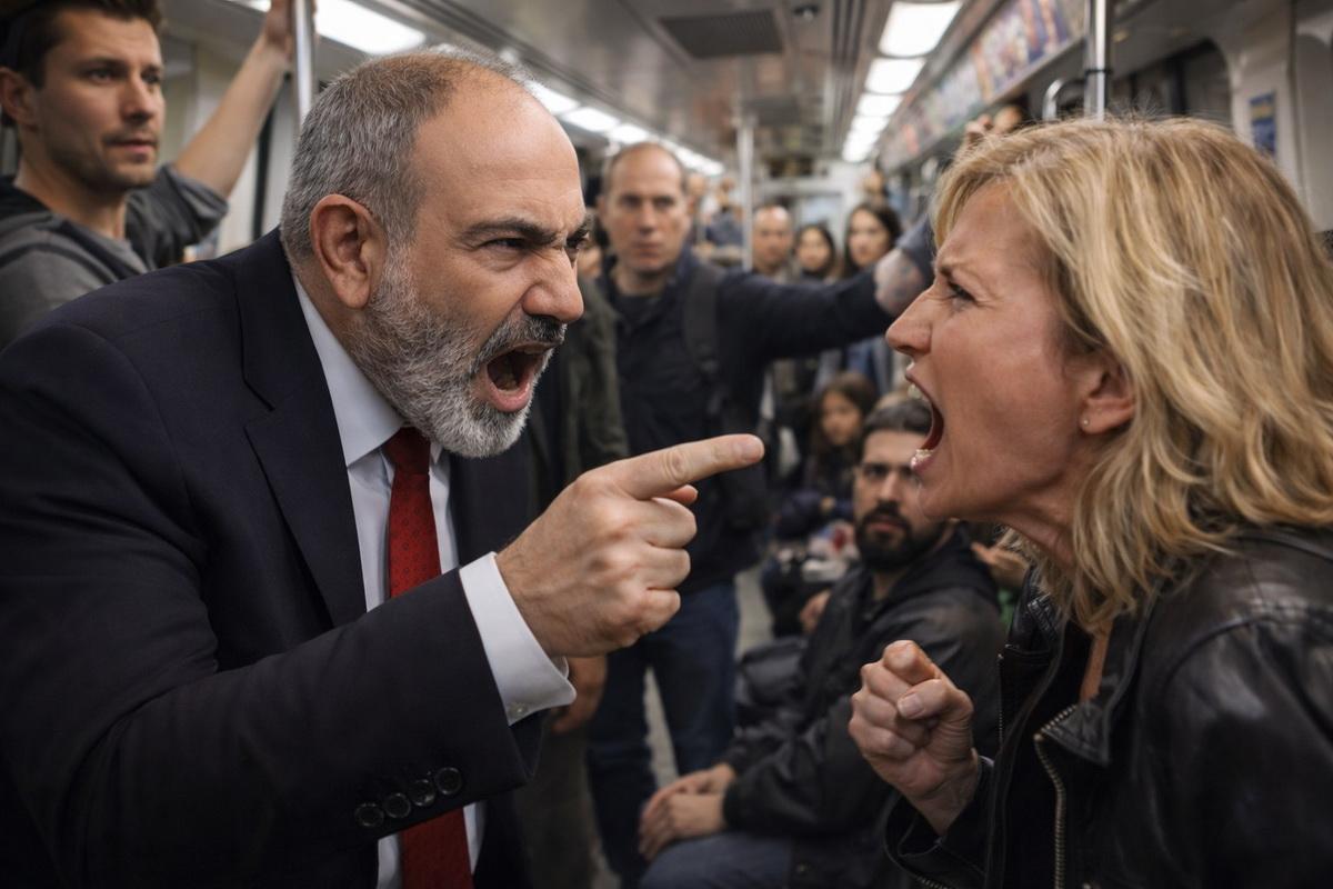Скандал в метро. Премьер Армении Пашинян отчитал беженцев из Карабаха, но быстро пожалел об этом
