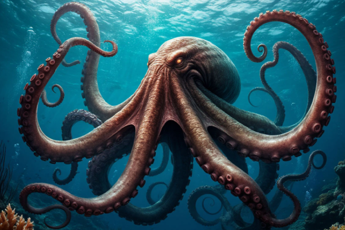 Ученые выяснили, что древние головоногие размером до 19 метров охотились на морских рептилий