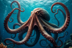 Ученые выяснили, что древние головоногие размером до 19 метров охотились на морских рептилий