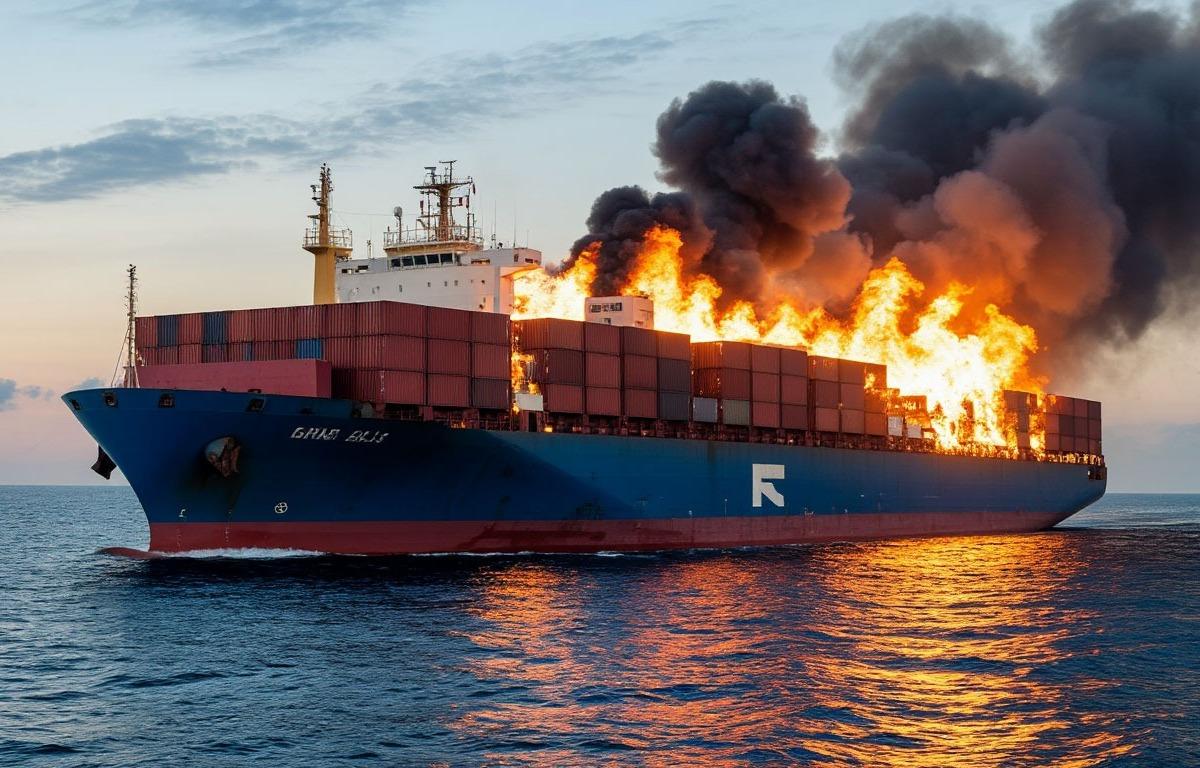 Атака на контейнеровоз в Черном море: судно полностью утрачено, один моряк пропал