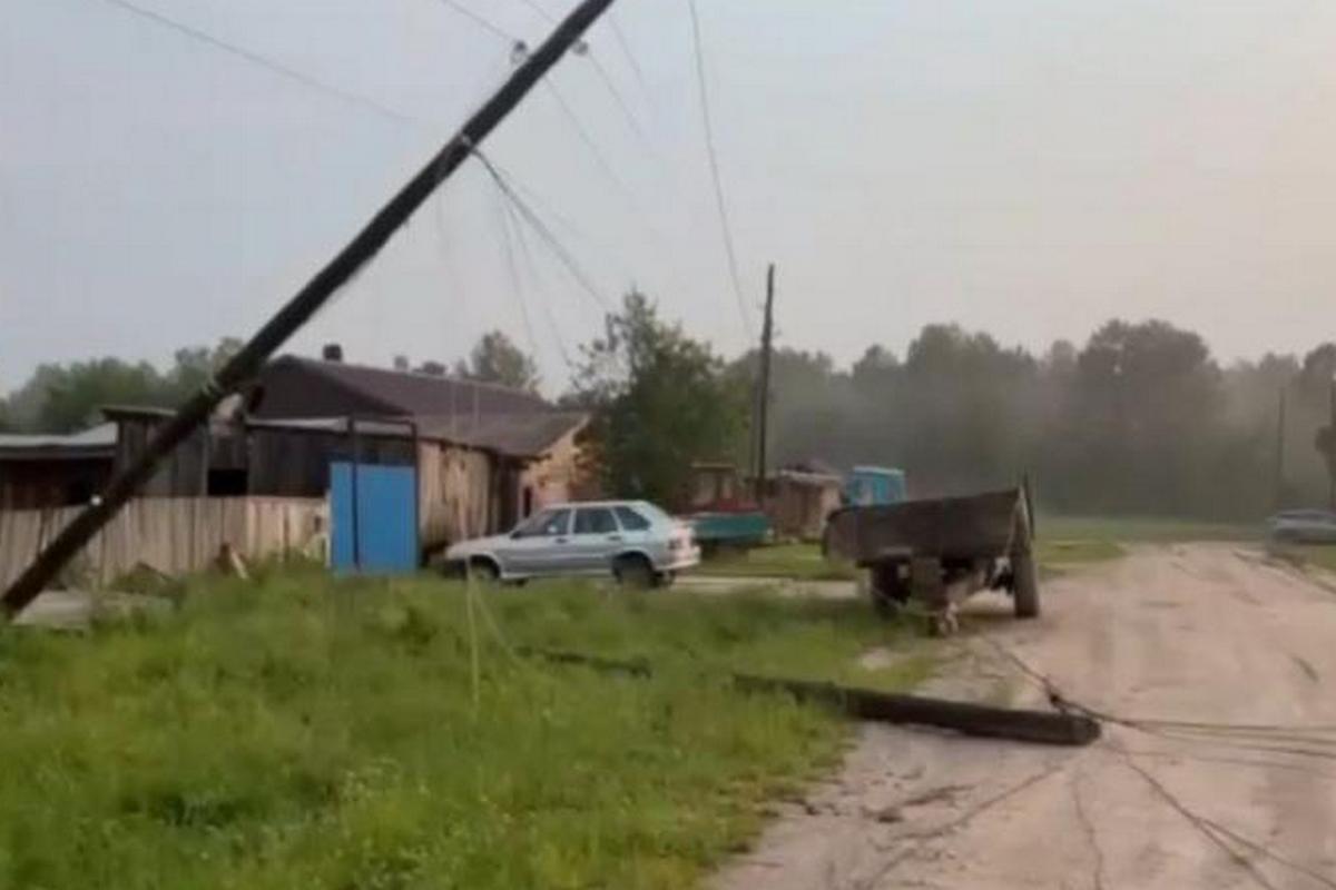 На Красноярский край обрушилась непогода