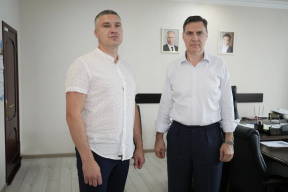 Глава Котельников Михаил Соболев встретился с новым руководителем местного отделения Ассоциации ветеранов СВО Романом Гаратовым