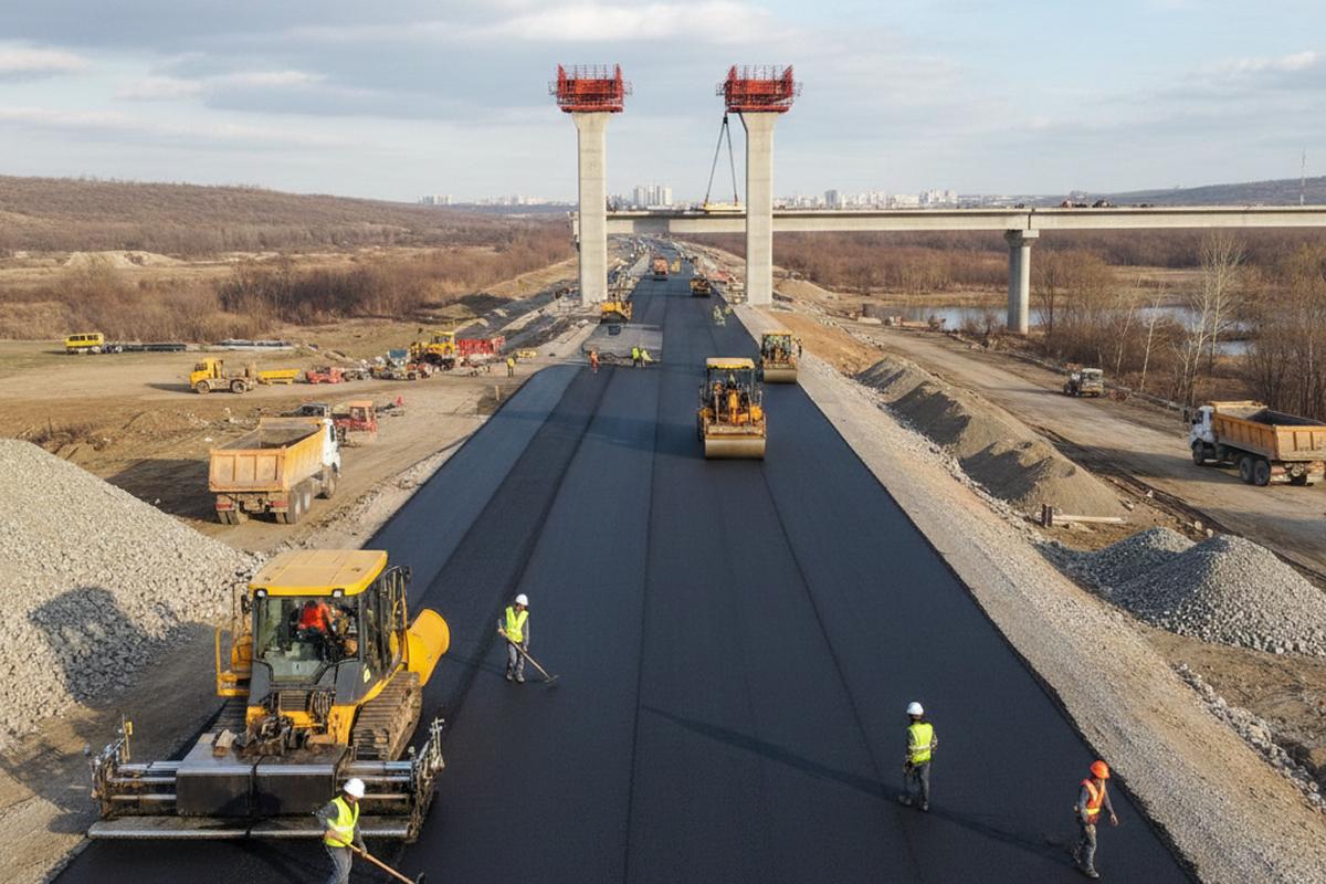 Дорожники обновят два участка трассы Куйбышев — Северное и мост через Ичу к сентябрю 2026 года