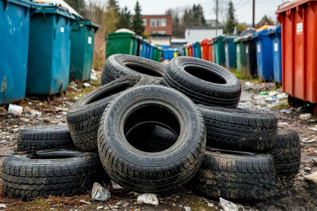 В Ижевске за три дня собрали свыше 60 тонн покрышек для переработки