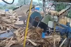 Измельчитель древесины унёс жизнь женщины во Вьетнаме