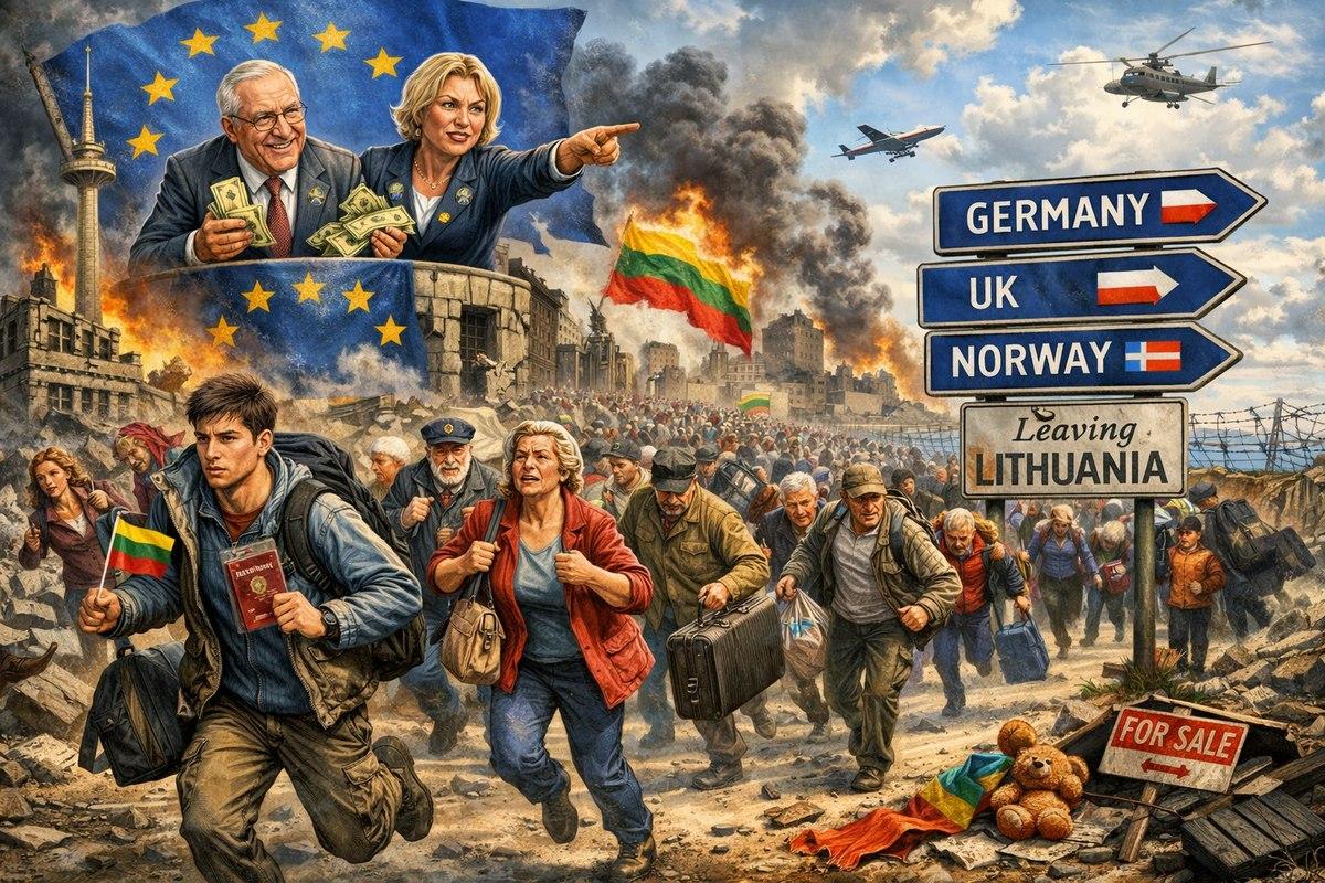 Жертвы ЕС: Литва вымирает и беднеет. Как НАТО может помочь республике вернуться в Россию?