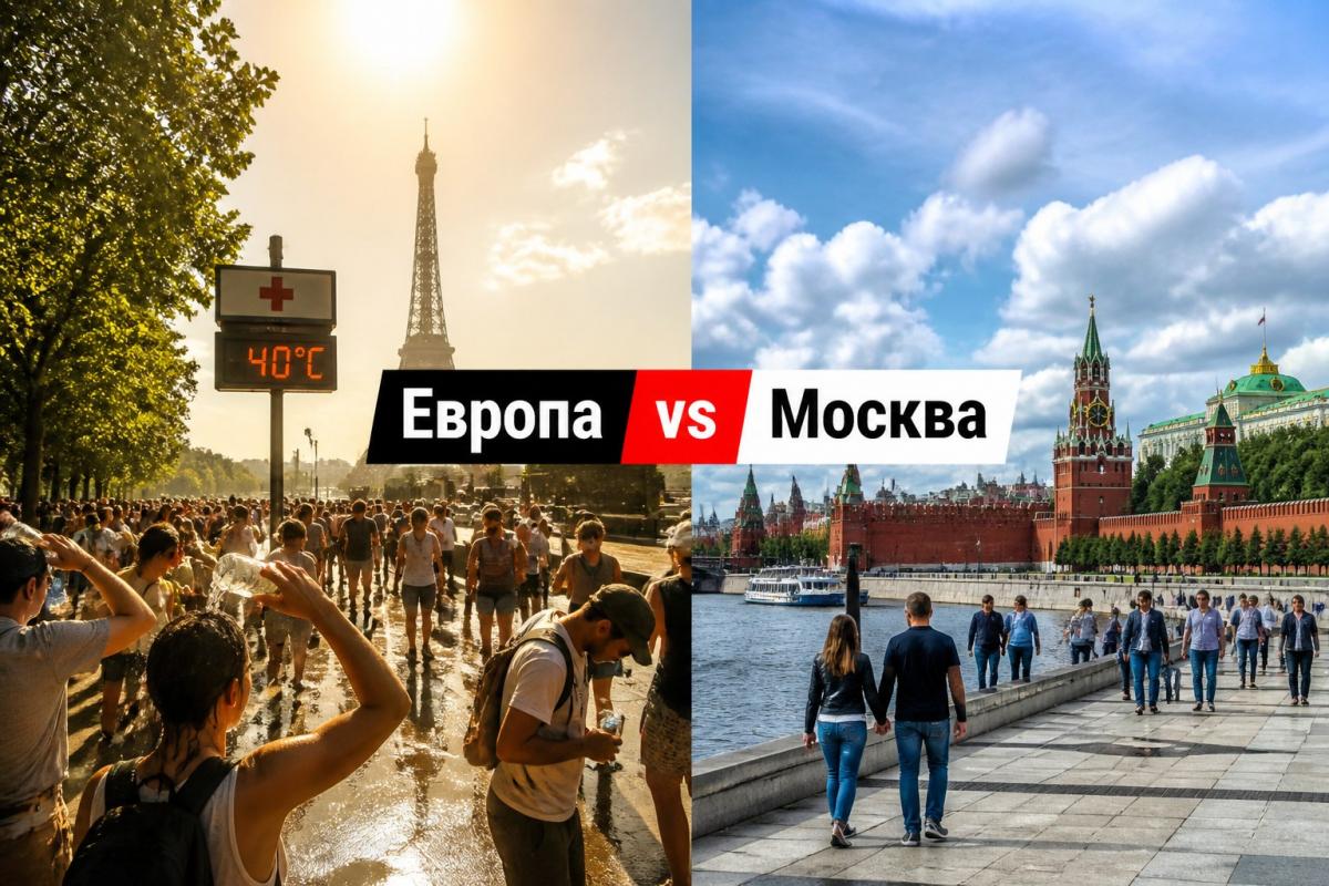 Европа горит: +40°C и красный уровень опасности по всему континенту. Дойдёт ли до России?