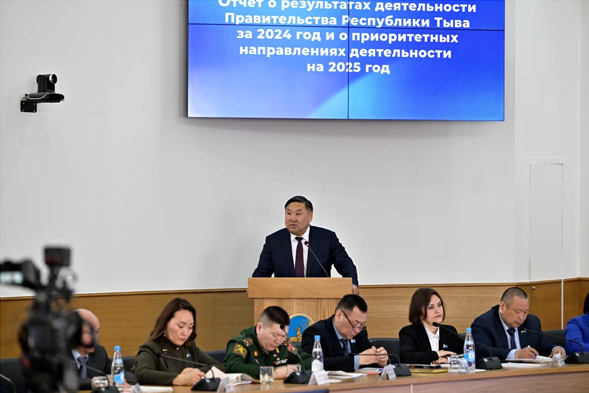 Глава Тувы Владислав Ховалыг рассказал о результатах работы правительства в сферах экономики, строительства и АПК в 2024 году