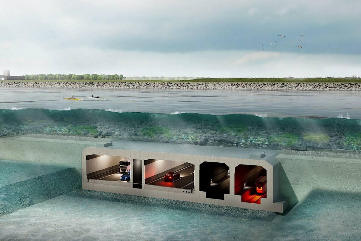 Дания строит рекордный подводный туннель в Германию