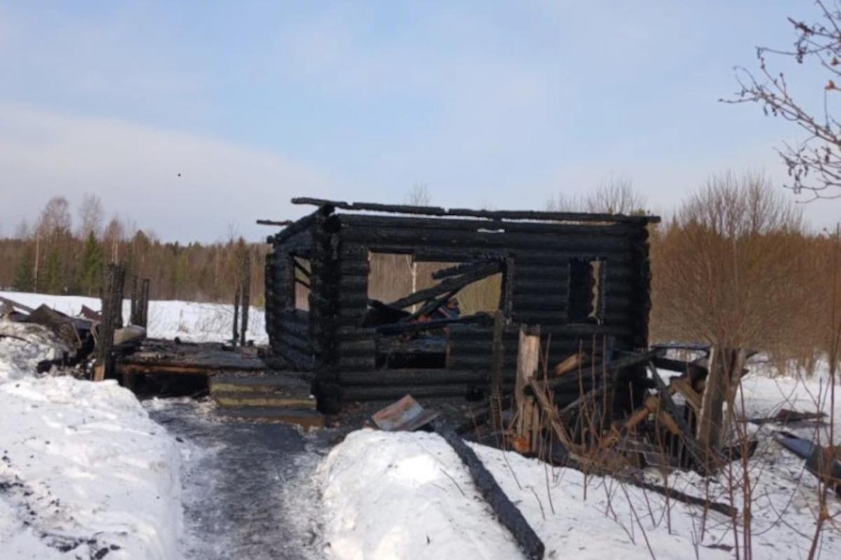 В Вологодской области при пожаре в посёлке Кудангский погибла семья из трёх человек
