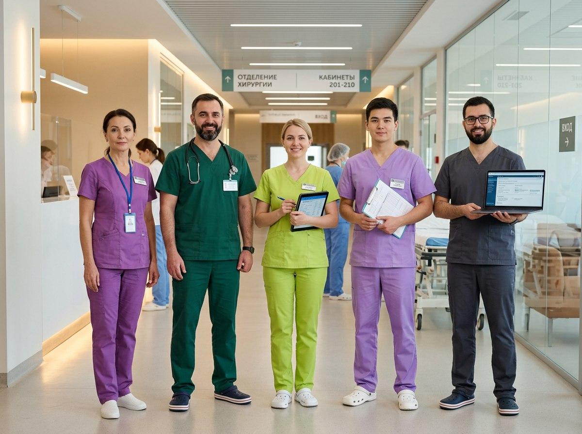 Минздрав раскрасит всех — от врача до санитара. Цветовая дифференциация халатов. Зачем это нужно?