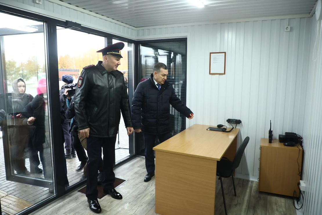 Мэр Новосибирска Максим Кудрявцев: Новый пункт полиции повысит безопасность посетителей парка «Арена»