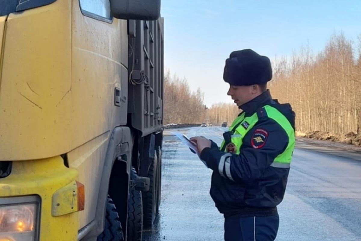 В Петрозаводске начали проверку грузовых автомобилей на соответствие нормам