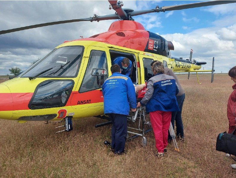 Санавиация эвакуировала шестерых пострадавших в авариях астраханцев за месяц