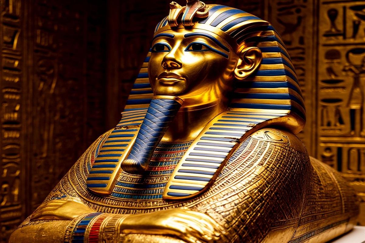 В Египте нашли нетронутое захоронение с позолоченной мумией