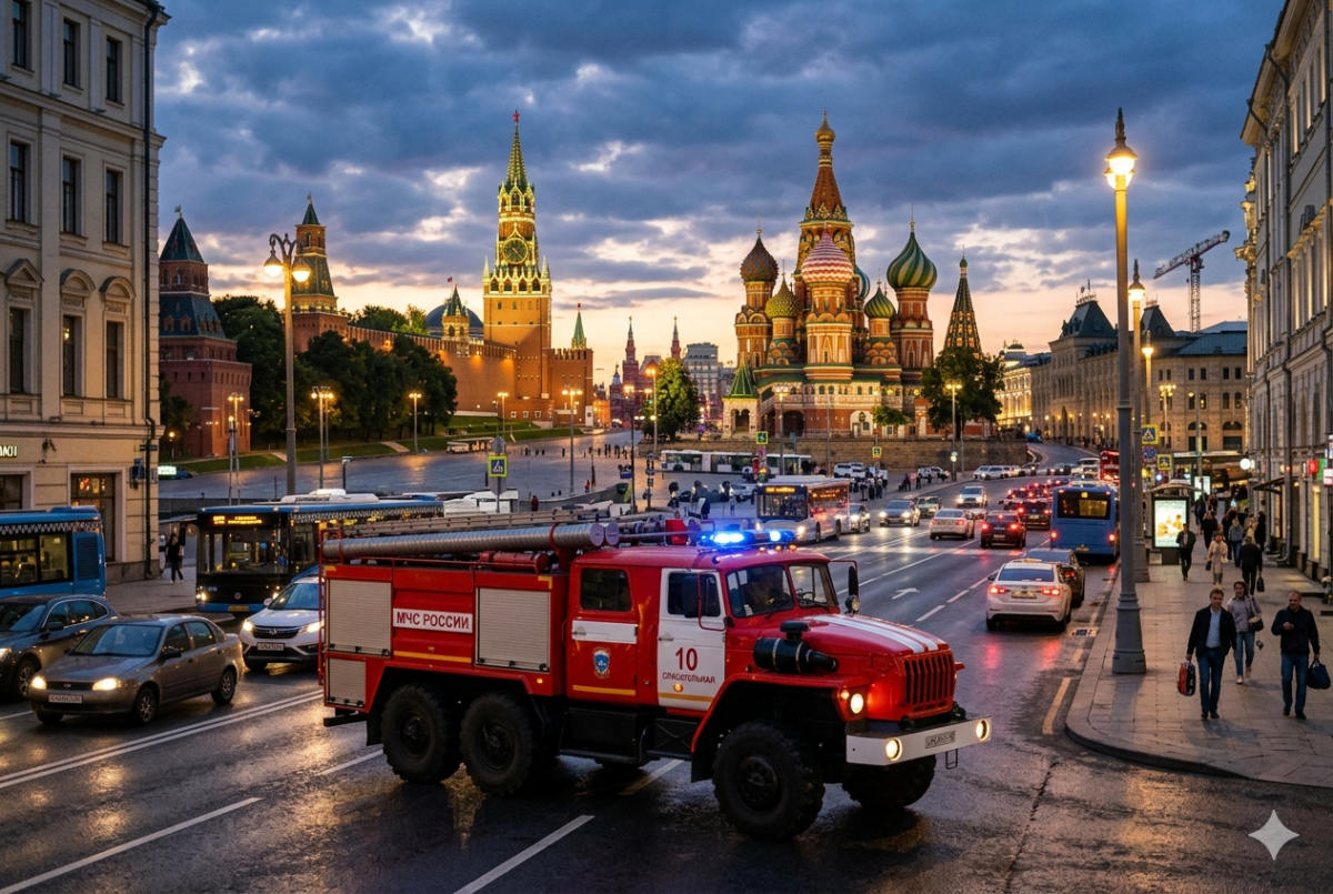 В Москве произошло задымление в здании военного училища