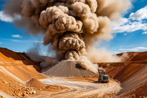 На месторождении «Подгорненское» проходят взрывные работы