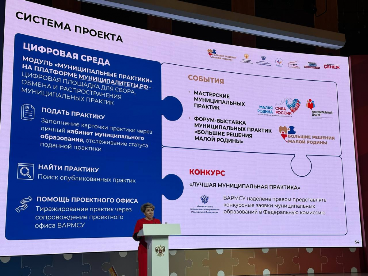 ВАРМСУ представила доклад о состоянии муниципального управления на первом форуме «БОЛЬШИЕ РЕШЕНИЯ МАЛОЙ РОДИНЫ» в Москве