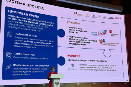 ВАРМСУ представила доклад о состоянии муниципального управления на первом форуме «БОЛЬШИЕ РЕШЕНИЯ МАЛОЙ РОДИНЫ» в Москве